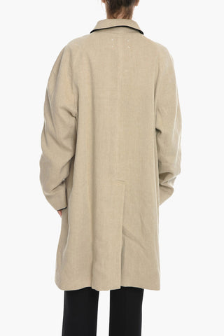 MM1 Cotton Blend Reversible Coat with Hidden Buttoning
