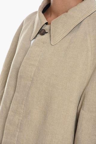 MM1 Cotton Blend Reversible Coat with Hidden Buttoning