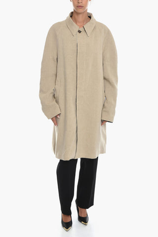 MM1 Cotton Blend Reversible Coat with Hidden Buttoning