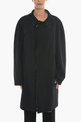 MM1 Cotton Blend Reversible Coat with Hidden Buttoning
