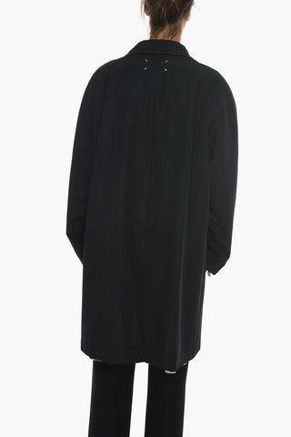 MM1 Cotton Blend Reversible Coat with Hidden Buttoning
