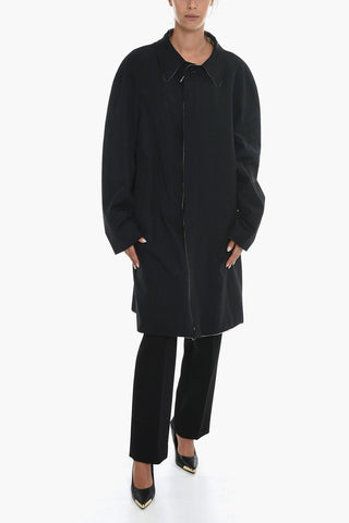 MM1 Cotton Blend Reversible Coat with Hidden Buttoning