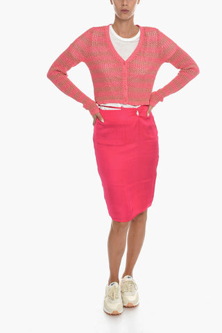 Openwork Effect Two-Tone CARSON Cardigan