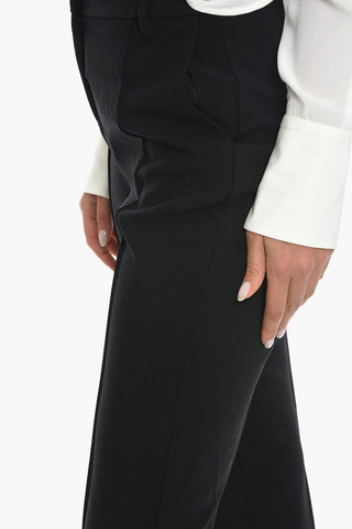 Single Pleated VALENTINA pants with Belt Loops