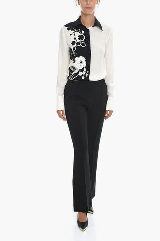 Single Pleated VALENTINA pants with Belt Loops