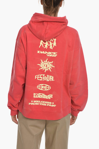 Back Printed Brushed Cotton RIVERS LOGOS Hoodie