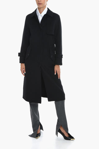 STUDIO Wool Blend FATA Coat with Trench Design