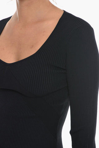 Maglia ASHER a Coste in Tinta Unita