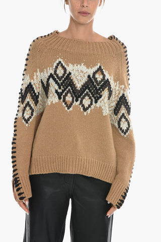 COURCHEVEL Cashmere Sweater with Crystals