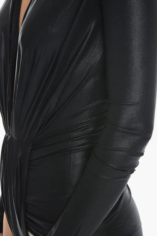 Body in Lurex con Arricciature