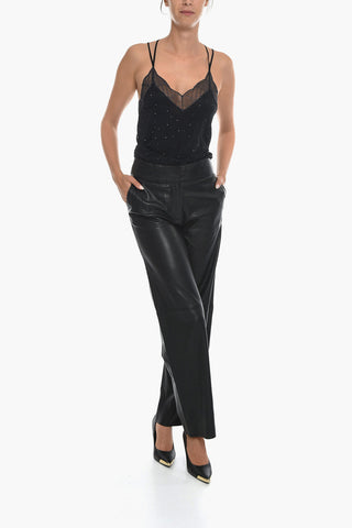 Flared Leather EMMA Pants