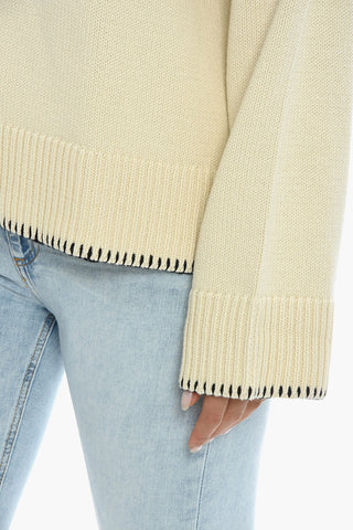 Cotton and Linen KRISTA Crew-neck Sweater