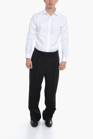 Pantaloni a Una Pince con Relaxed Fit