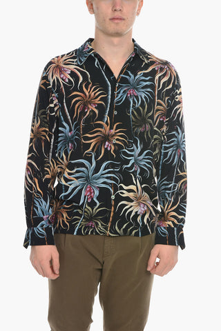 Camicia NIGHTPALM GOLD con Motivo Vegetale