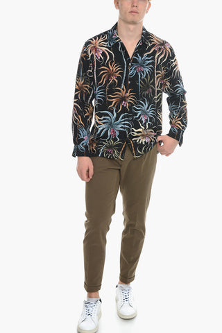 Camicia NIGHTPALM GOLD con Motivo Vegetale