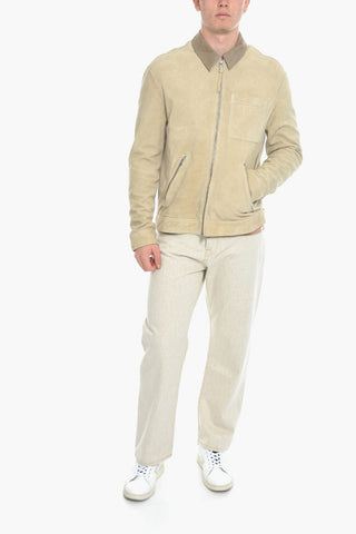 Suede JAXEN Jacket with Breast Pocket