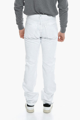 UNISEX MM4 Straight-leg Denims with Paint Effect