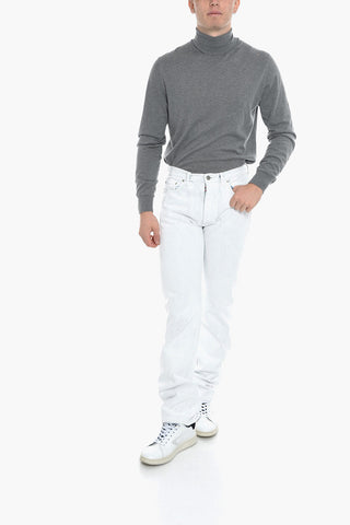 UNISEX MM4 Straight-leg Denims with Paint Effect