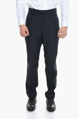 UNISEX MM4 Mohair Blend Trousers with Zipped Pockets