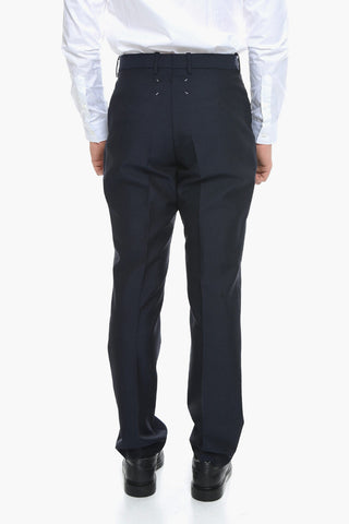 UNISEX MM4 Mohair Blend Trousers with Zipped Pockets