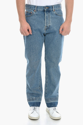 Raw cut-edged Straight Fit Denims 21cm
