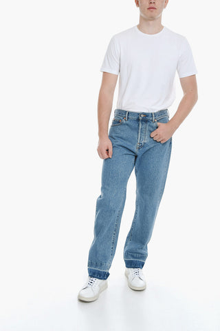 Raw cut-edged Straight Fit Denims 21cm