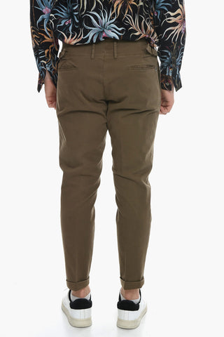 Front-pleated Denims with Buckled Detail 17,5cm