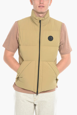 Sleeveless SIERRA SUPREME Down Jacket with Rubber Logo