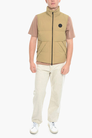 Sleeveless SIERRA SUPREME Down Jacket with Rubber Logo