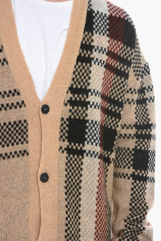 JOHNNY Cardigan with Tartan Check Pattern