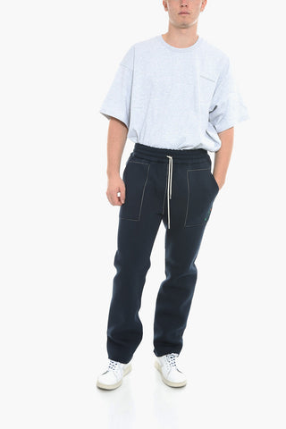 Reversible Casual Pants with Embroidery