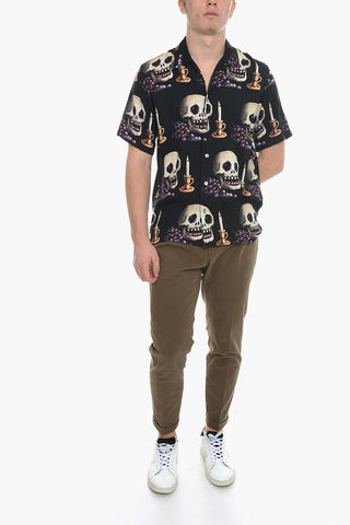 MEMOTO MORI Shirt with Skull Motif