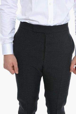 Pantaloni Sartoriali in Lana con Martingala