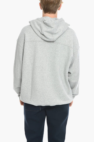 Solid Color Brushed Cotton S-UMMECS Hoodie