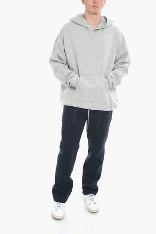 Solid Color Brushed Cotton S-UMMECS Hoodie