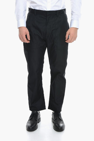 Joggers in Nylon con Logo Patch sul Retro