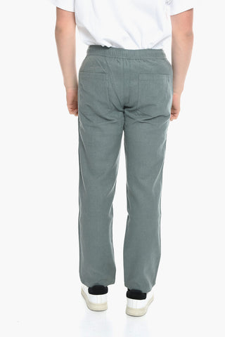 Hemp Blnd JABARI Pants with 4 jetted pocket