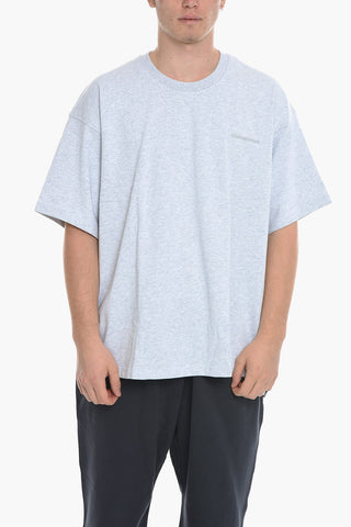 HUMAN RACE Solid Color Crew-neck T-Shirt