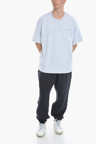 HUMAN RACE Solid Color Crew-neck T-Shirt