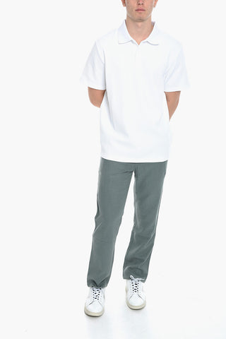 Honeycomb Motif Solid Color TARANTO Polo Shirt