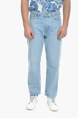 Jeans EDDIE In Denim con Bottone Logato 22cm L30