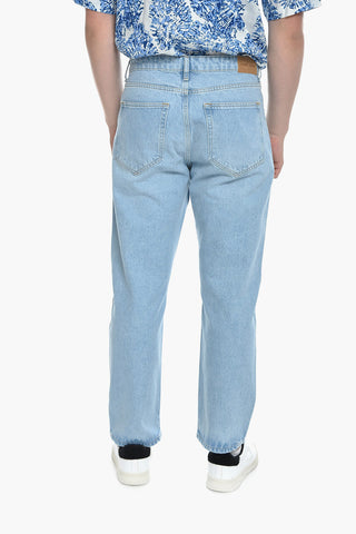 Jeans EDDIE In Denim con Bottone Logato 22cm L30