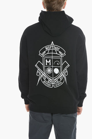 Felpa Hoodie con Maxi Stampa a Contrasto