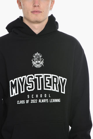 Felpa Hoodie con Maxi Stampa a Contrasto