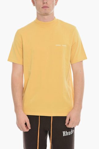 Solid Color NORSBRO Crew-neck T-Shirt with Printed Logo
