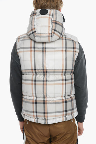 Checked Plaid SLEEVELESS PUCK15 ZEV Padded jacket