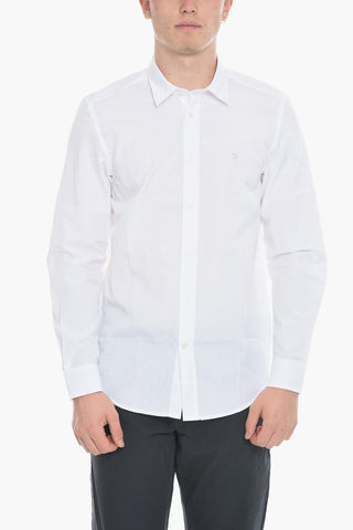 Spread-Collar Cotton S-BILL Shirt