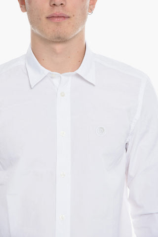 Spread-Collar Cotton S-BILL Shirt