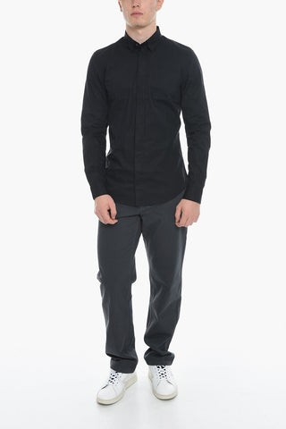 Classic Collar Slim Fit S-NAP Shirt with Hidden Closure