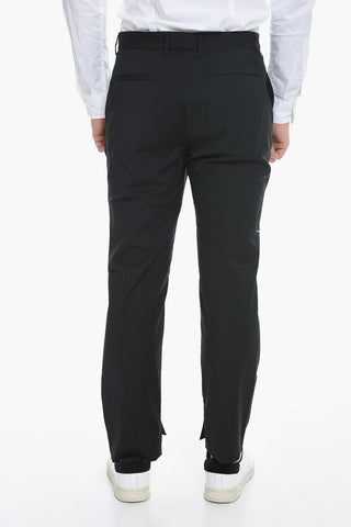 Tapered Leg Pants with Contrasting Print